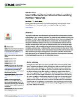 prikaz prve stranice dokumenta Internal but not external noise frees working memory resources