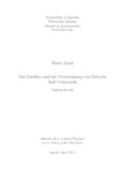 prikaz prve stranice dokumenta Der Einfluss und die Verwendung von Film im DaF-Unterricht