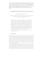 prikaz prve stranice dokumenta The Delphi Method in Information Literacy Research